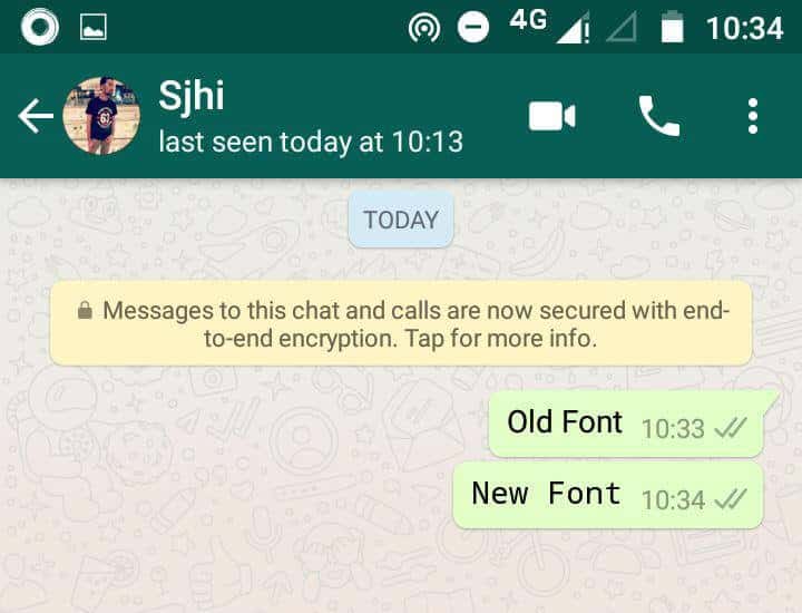 How to send WhatsApp Messages in a Different font