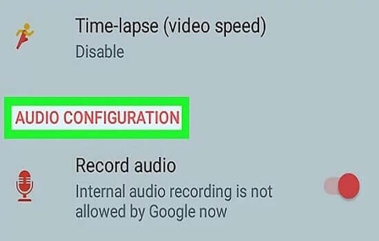 Audio Configuration
