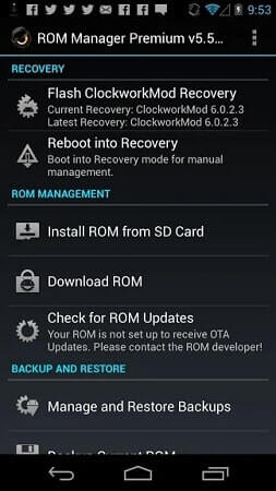 ROM Manager Premium App APK