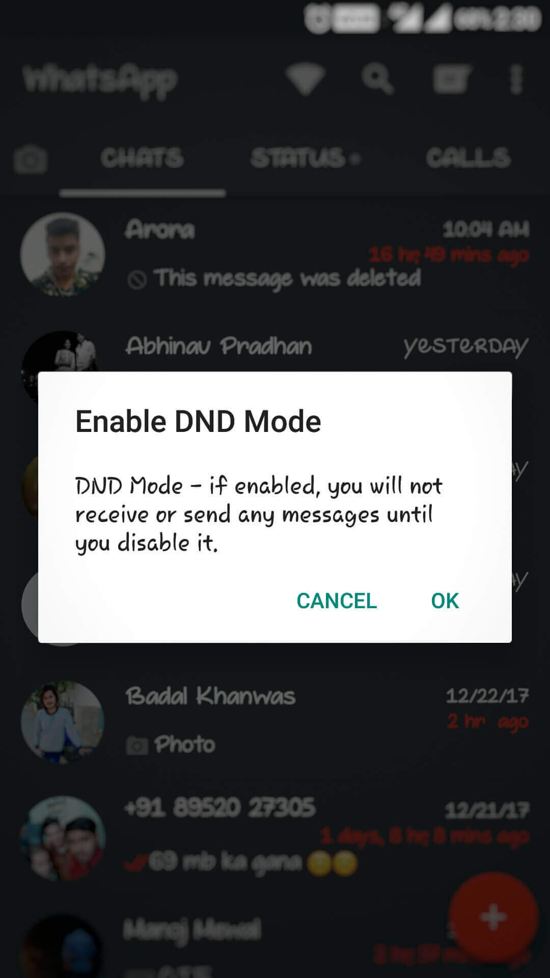 How to Use DND Mode in GBWhatsApp