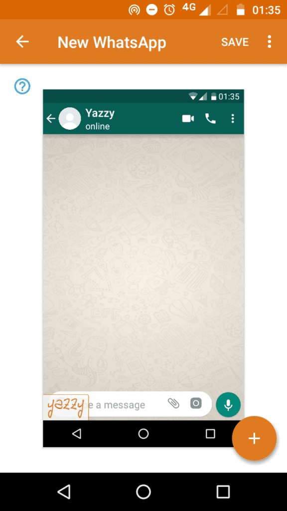 Fake whatsapp chat