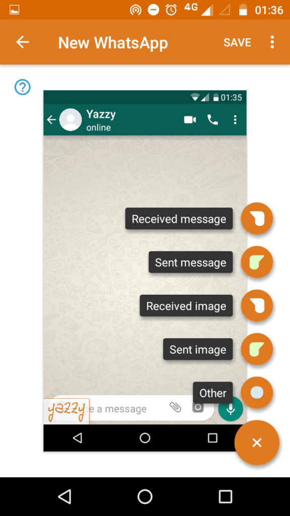 WhatsApp fake chat