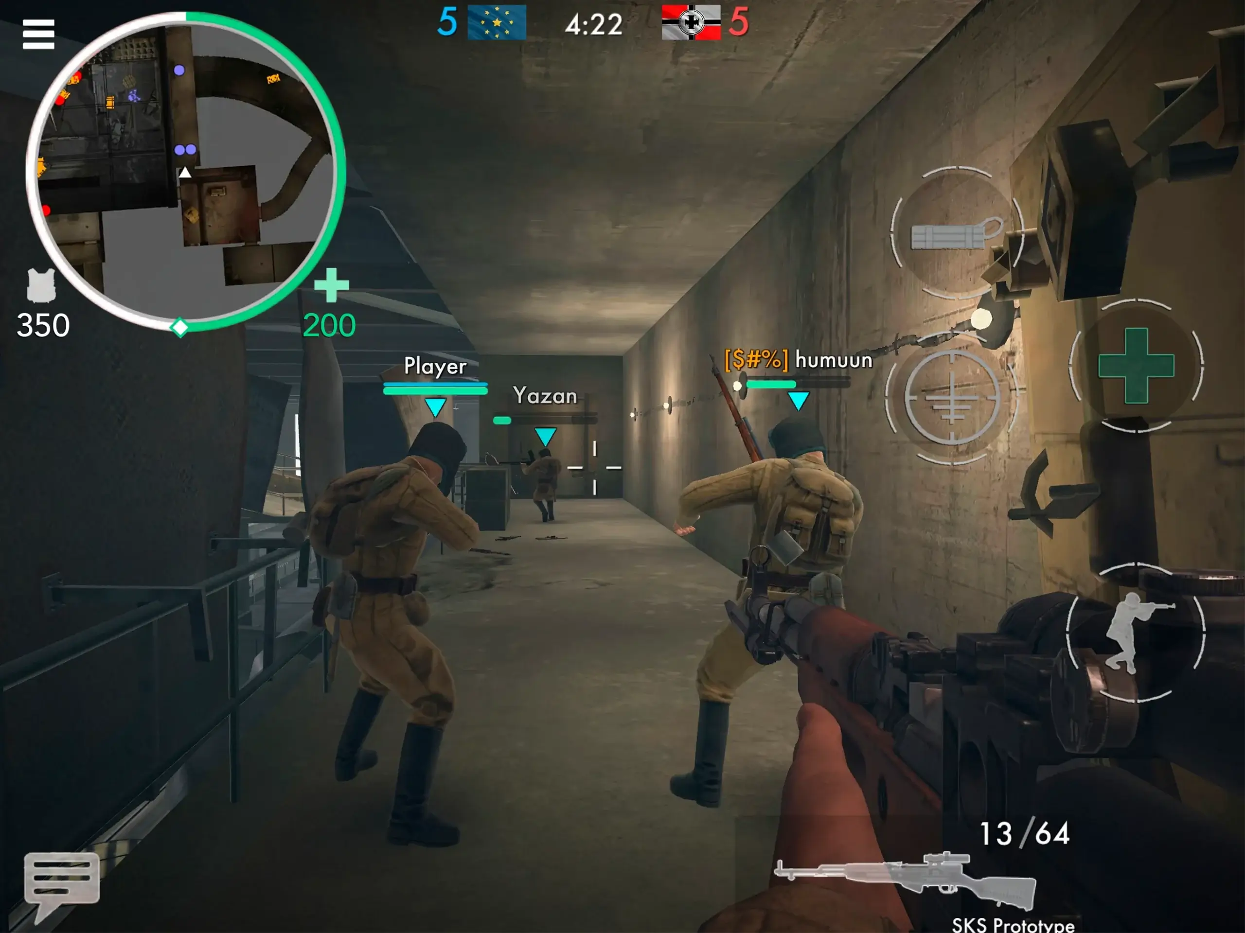 Jogo de Tiro Para Celular World War Heroes: Guerra FPS Android ios Gameplay  