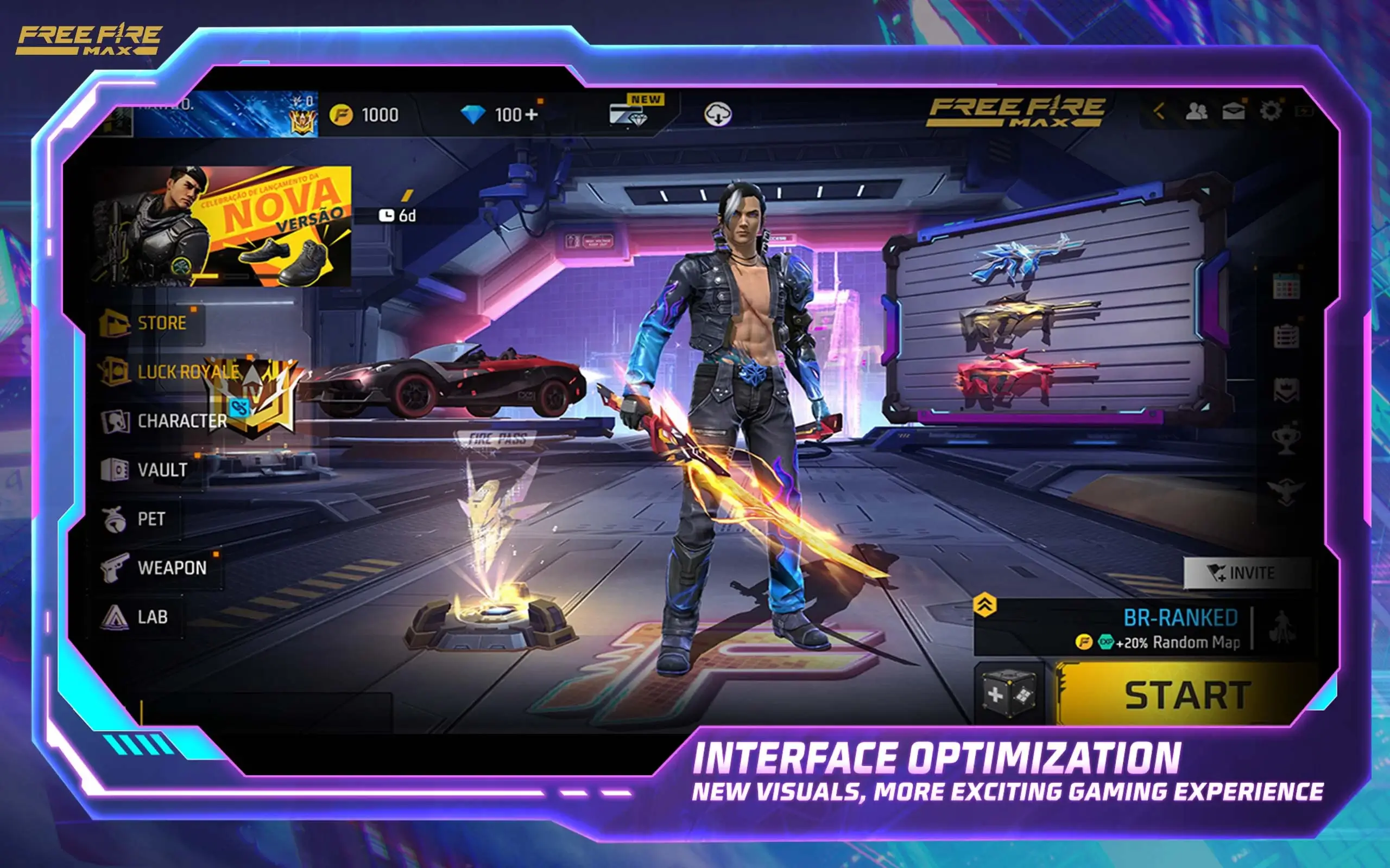 Free Fire MAX 2.102.1 APK Download grátis para Android 2023