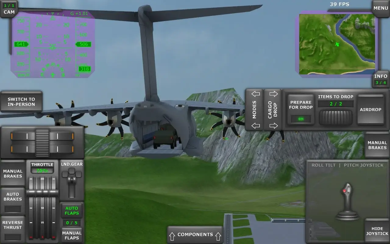 Turboprop Flight Simulator 3D MOD APK Скачать для Android