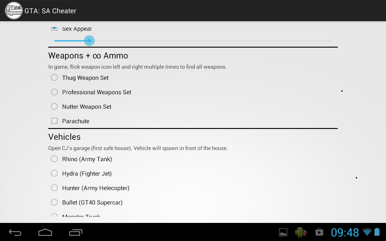 GTA San Andreas Cheats (com.azarielsufi.gtasacheatcodes) 2 APK 下载- Android  APK - APKsHub